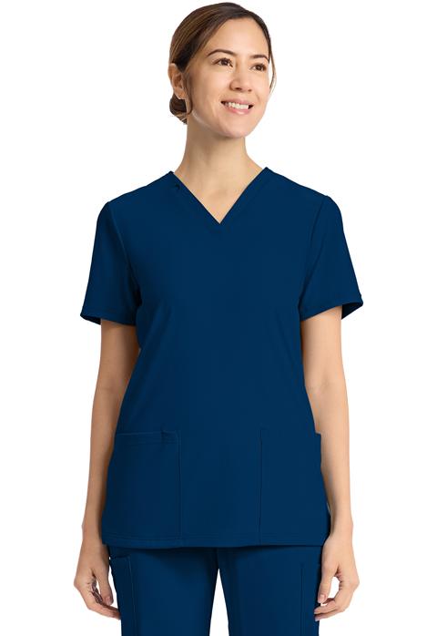 Women's 2-Pocket V-Neck Top - CK832