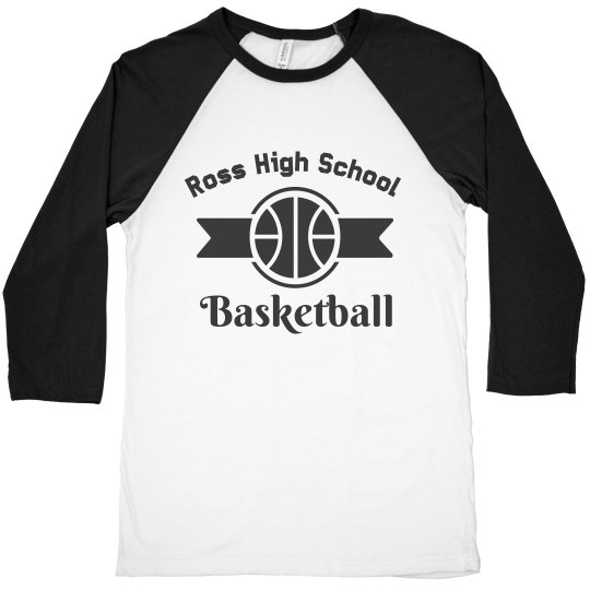 Basketball Ribbon Logo