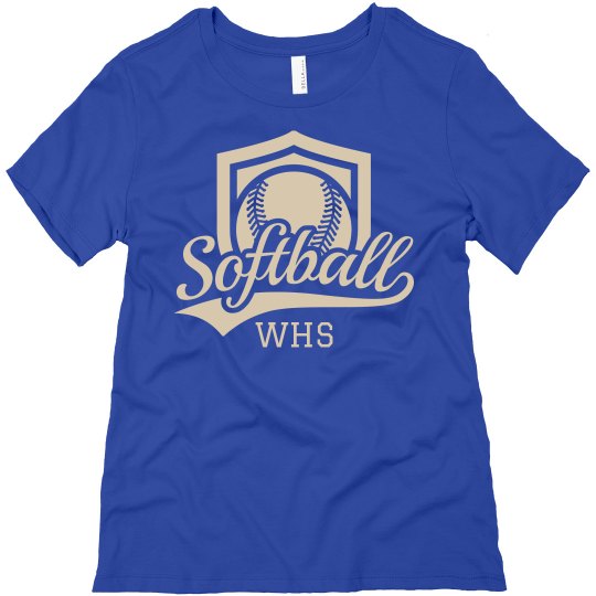 Softball Shield Initials