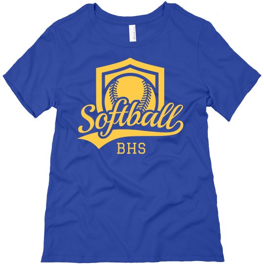 Softball Shield Initials