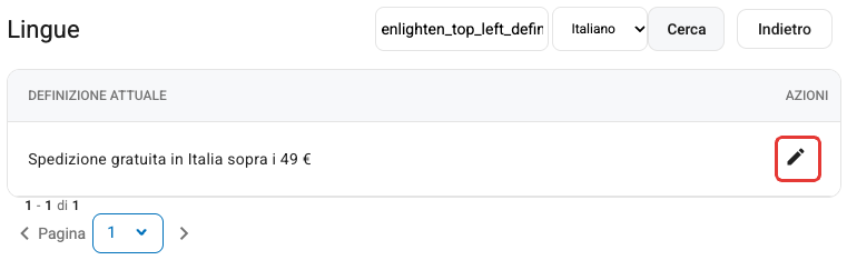 La ricerca di una definizione in Gestione Testi