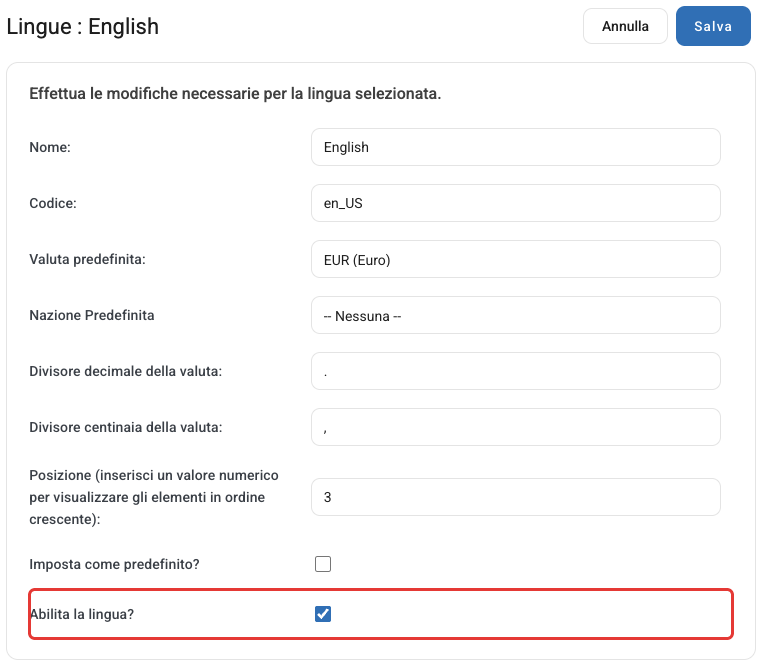 La modifica di una lingua